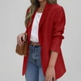 thumbnail image 6 of Purcolt Women's Blazer Jacket Business Elegant Long Sleeve Lapel Button Suit Jacket Casual Loose Fit Work Office Coat, 6 of 9