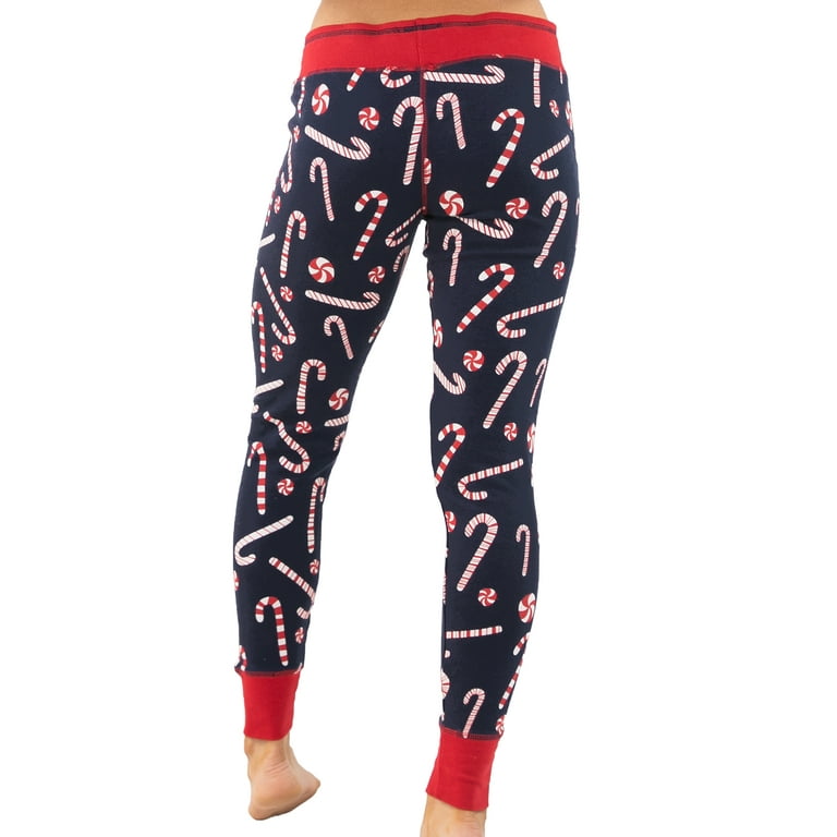 Candy Cane Women's Leggings and Tees, Pajama Separates, Cozy
