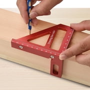 3D Multi-Angle Measuring Ruler - 45/90 Degree Aluminum Alloy Protractor, High Precision Tool for Woodworking, Drawing, and Layout, Suitable for Engineers and Carpenters
