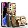 thumbnail image 2 of For Morotola Moto Edge Plus 2022 Edge X30 Phone Heavy Duty Rugged Shockproof Case With 360 Swivel Kicktand Holster Belt Clip And Built in Screen Protector Cover Case - Deer, 2 of 8