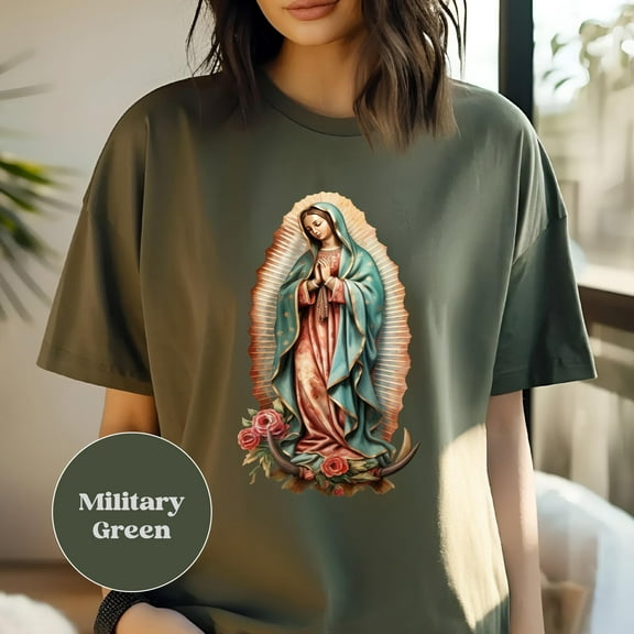 Our Lady of Guadalupe Shirt – Virgin Mary Christian T-Shirt for Men & Women, Faith-Based Religious Gift Tee, Catholic Inspired Unisex Shirt