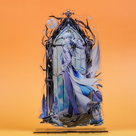 Honkai: Star Rail Sunday Gothic Church Acrylic Standee - Dark Elegant Multi - Layer Decor for Fandom Collectors (1 standee_15cm)