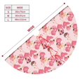 thumbnail image 3 of Yiaed Summer Flamingo Print Christmas Tree Skirt , Tree SkirtsTree Mat for Christmas Winter Holiday Indoor Decorations-48", 3 of 7