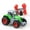 *0042-Green, variant on Meggemo Gift Friction-Powered Farmer Tractor Toy - Educational Farm Vehicle Collectible, Small Construction Toy for Imaginative Play & Gifting