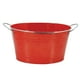 thumbnail image 1 of Bañera de Almacenamiento Ovalada, Cubo de Hielo, Bañera de Vino, Cubo de Refrigeración Duradero para Bebidas, Bañera para Regalos, Viajes de Boda, Acc Rojo, 1 of 8