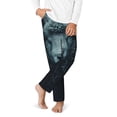 thumbnail image 2 of Pofeuu Moody Ram Portrait Print Teenagers' Pajama Pants, Soft Lounge Pajama Pants with big pockets for Men Plaid Pj Bottoms-XS(5-6), 2 of 6