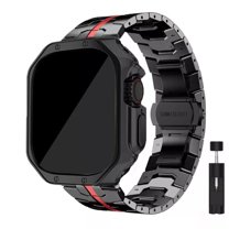 Stainless Steel Strap Metal Watch Band WristBand   Soft TPU Cover Case For Apple Watch Ultra 2 49mm 9 8 7 6 5 4 3 2 1 SE 2 44MM  45MM 42MM