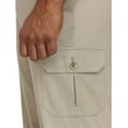 thumbnail image 5 of Harbor Bay by DXL Men's Big and Tall Continuous Comfort Cargo Pants, Khaki, 56W x 30L, 5 of 8