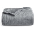 thumbnail image 1 of Fleece Blanket Twin Light Grey- Plush Microfiber Blanket Cozy Soft Microfiber Bed Blanket, 1 of 4