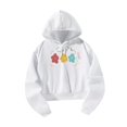 thumbnail image 3 of Sudadera con capucha Sudadera deportiva Sudaderas con capucha Patrón de colores, Tela de otoño blanca, Larga L, 3 of 8