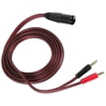 thumbnail image 3 of Cable de altavoz XLR a banana, cable de audio XLR macho de 3 pines a conectores banana dobles, conector chapado en oro de 4 mm, 3 of 5