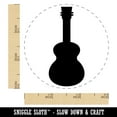 thumbnail image 2 of Ukulele Solid Self-Inking Rubber Stamp Ink Stamper - Green Ink - Small 3/4 Inch, 2 of 7