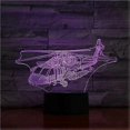 thumbnail image 3 of Veilleuse USB 3D Led Veilleuse Uh-60 Hélicoptère Utilitaire Modèle Avion Faucon Noir Chasseur Lumières Décoratives Lampe de Table Avion Chevet, 3 of 5