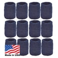 thumbnail image 2 of Pulseras deportivas Tourna, 12 unidades, color azul marino, 7,5 cm, 2 of 4