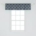 thumbnail image 2 of Ambesonne Birds Window Valance, Soaring Bird of Prey, 42" x 12", Slate Blue Mustard, 2 of 3