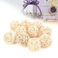 thumbnail image 1 of 10Pcs Rattan Balls Bird Toys Sepak Takraw Toy Rattan and Harmless Small Animal Chew Toy for Parakeets, 1 of 7