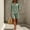 Army Green women's v neck blouse and shorts set a1, variant on Cagogo Women's V Neck 3/4 Sleeve Blouse and Shorts Set Solid Casual Loose Fit 2 Piece Lounge Outfit Summer Lounge Matching Set, Sky Blue S