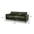 thumbnail image 2 of Better Homes & Gardens Springwood Wood Frame 83.46" Couch, Olive Velvet, 2 of 12