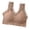Brown, variant on Darzheoy Women's Sexy Lace Back Halter Wrap Removable Gathered And Fitting Underwear Bralette M