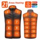 thumbnail image 3 of 21 ZONAS DE CALEFACCIÓN Chaleco calefaccionado para hombres y mujeres, chaqueta calefactable de invierno con USB, chaleco térmico con calefacción automática, chaqueta de plumón calefactora, chaleco Wa, 3 of 5