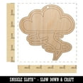 thumbnail image 2 of Danger Hurricane Tornado Weather Day Planner Wood Holiday Christmas Tree Ornament Unfinished DIY Pre-Drilled Craft, 2 of 7