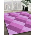 thumbnail image 3 of Ahgly Company Machine Washable Indoor Rectangle Transitional Violet Purple Area Rugs, 2' x 4', 3 of 7