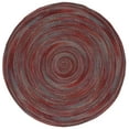 thumbnail image 2 of SAFAVIEH Braided Leilah Abstract Cotton Reversible Area Rug, Blue/Rust, 3' x 3' Round, 2 of 7