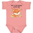 thumbnail image 3 of Inktastic My Cousins Love Me Little Fox Boys or Girls Baby Bodysuit, 3 of 5