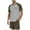 Grey, variant on Men's Pajama Set, Short Sleeve Shirt and Shorts Lounge Wear, Soft Knit Sleepwear with Pockets for Comfortable Relaxation & Sleep