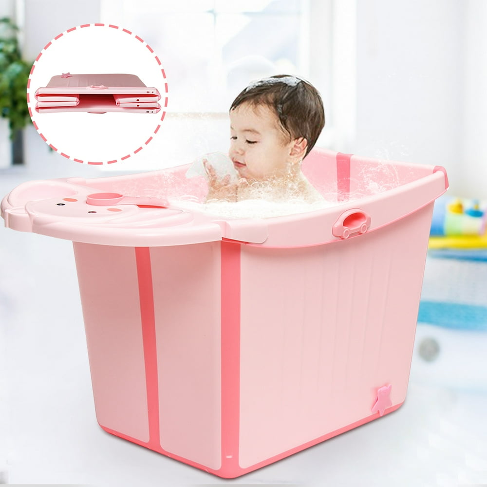 Newborn Baby Foldable Bath Tub Toddlers Portable Folding Bathtub