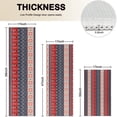 thumbnail image 4 of Red and Blue Christmas Knitted Pattern Kitchen Rugs Sets Of 3,Kitchen Runner Rugs Non Skid Washable,Decorative Kitchen Floor Mats for Kitchen,Sink,Laundry,17"x30"+ 17"x47" + 17"x59", 4 of 6