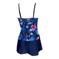 thumbnail image 4 of Daznico Women's Tankini Set, Push Up Tank Top with Skirted Bottoms,M, 4 of 5