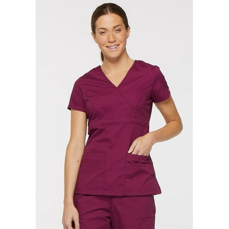 

Dickies EDS Signature Scrubs Top for Women Mock Wrap 85820