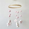 thumbnail image 3 of Nordic Fur Ball Flower Wind Chime Bed Bell Baby Room Decoration B, 3 of 5