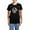 With Blue Strpe Pant, variant on - I Stand With Ukraine Support Ukraine Flag Pajamas - Women's Short Sleeve Print T-Shirt and Pants Dark Cotton Pajama Set