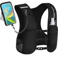 thumbnail image 6 of UniVerse  Running Vest for Women Men, Lightweight Hydration Vest with 500ML Soft Flask & Phone Holder, Reflective Running Backpack, Adjustable Run Pack Water Bottle, Runner Marathon Essentials, 6 of 10