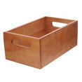 thumbnail image 4 of Desk Organizer Box Wooden Display Box Home Storage Box Craftsmanship Light Brown 9.8×5.9×3.9in 1Pcs, 4 of 5