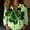 Green#1, variant on St Patricks Day Shirt Women Long Sleeve Button Down Loose Green Casual Summer Tops