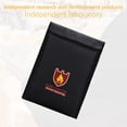 thumbnail image 2 of Household Fireproof Document Bag Waterproof Safe fireproof document bag fireproof Storage for Securities Note File Cash Passports Documents, 2 of 9