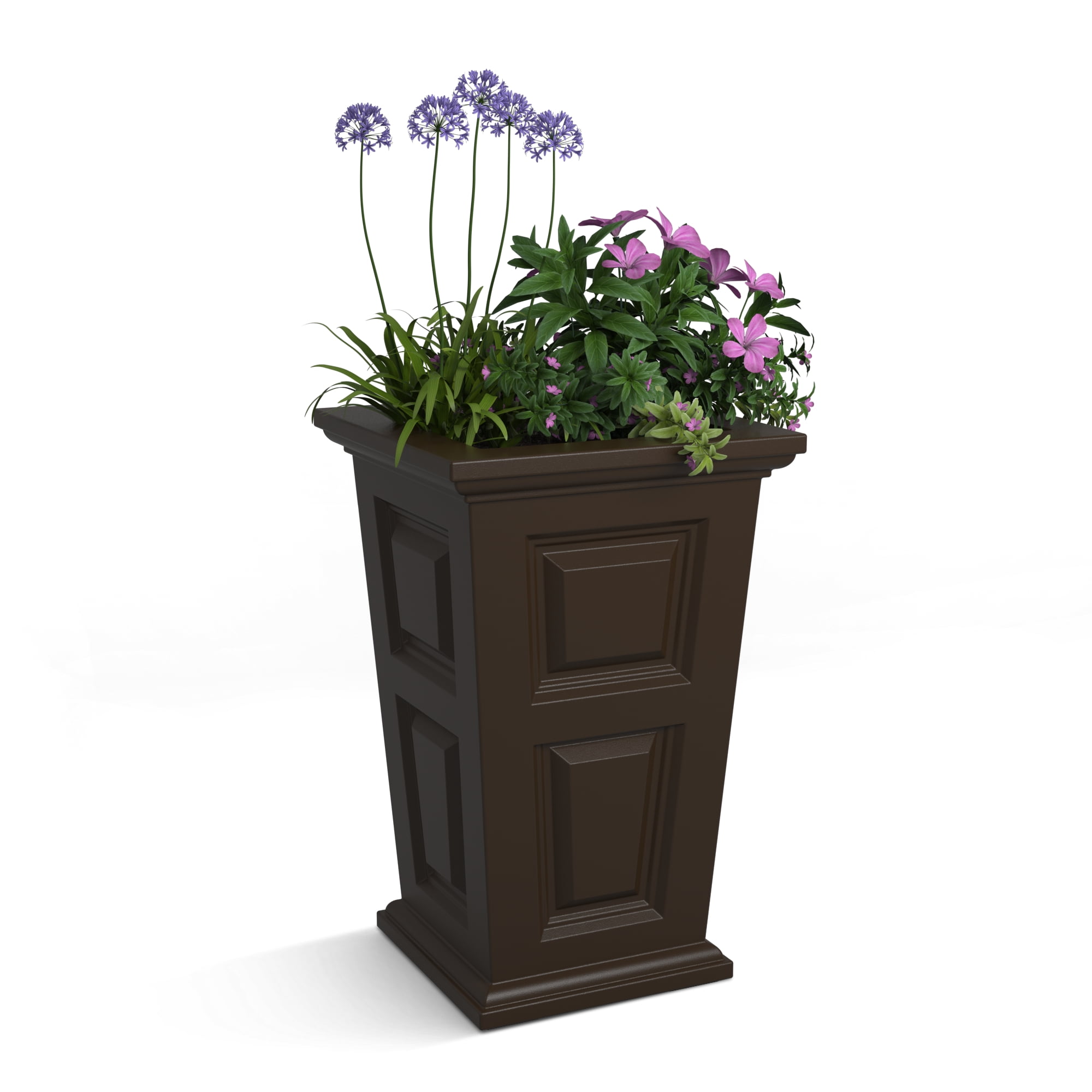 Wyndham 24in Tall Planter - Espresso