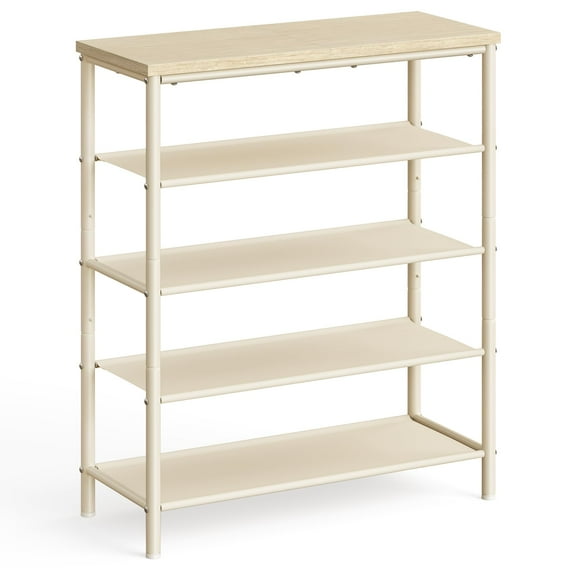 Zapatero VASAGLE ULBS036K01, 5 niveles, 30 x 75 x 91 cm, color beige