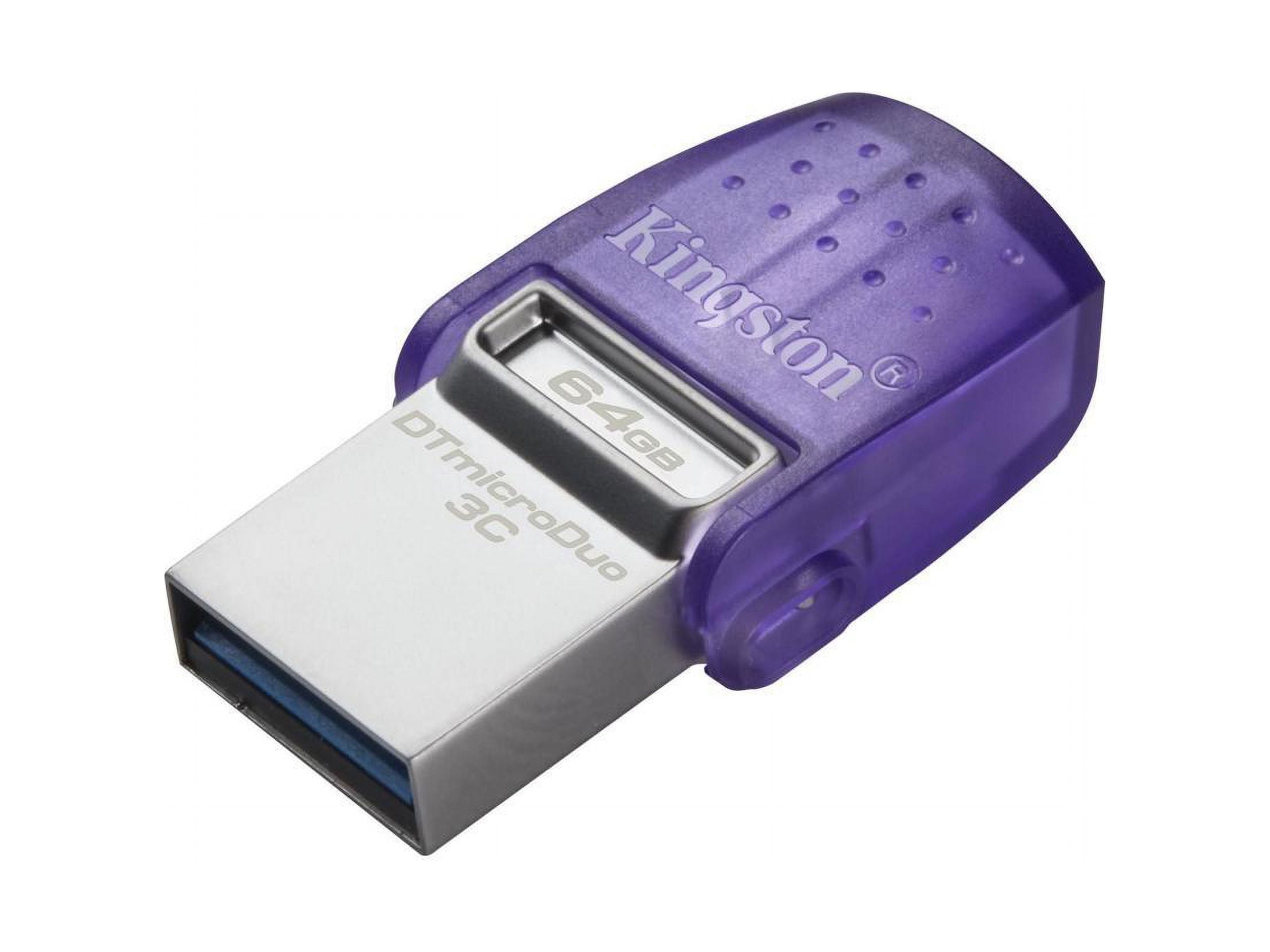 Kingston 64GB DataTraveler microDuo 3C USB Flash Drive USB Type-C and Type-A Flash Drive