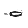 thumbnail image 3 of INSPIRE CHIC Women's Detachable Ankle Straps Solid Color Elastic Band Shoe Buckle Belt for Heels Matte black 33.5cm/13.19", 3 of 4