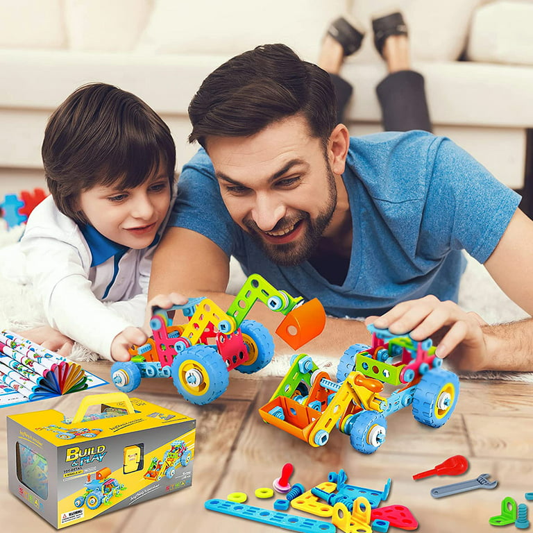 Building Toys for Kids Ages 4-8,Educational Autism Sensory Toys,STEM Toys  for 5 6 7+ Year Old Boys Birthday Gifts,Erector Set Construction Building