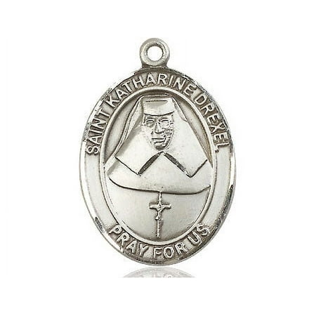 Extel Large Oval Pewter St. Katharine Drexel Medal, Made in USA