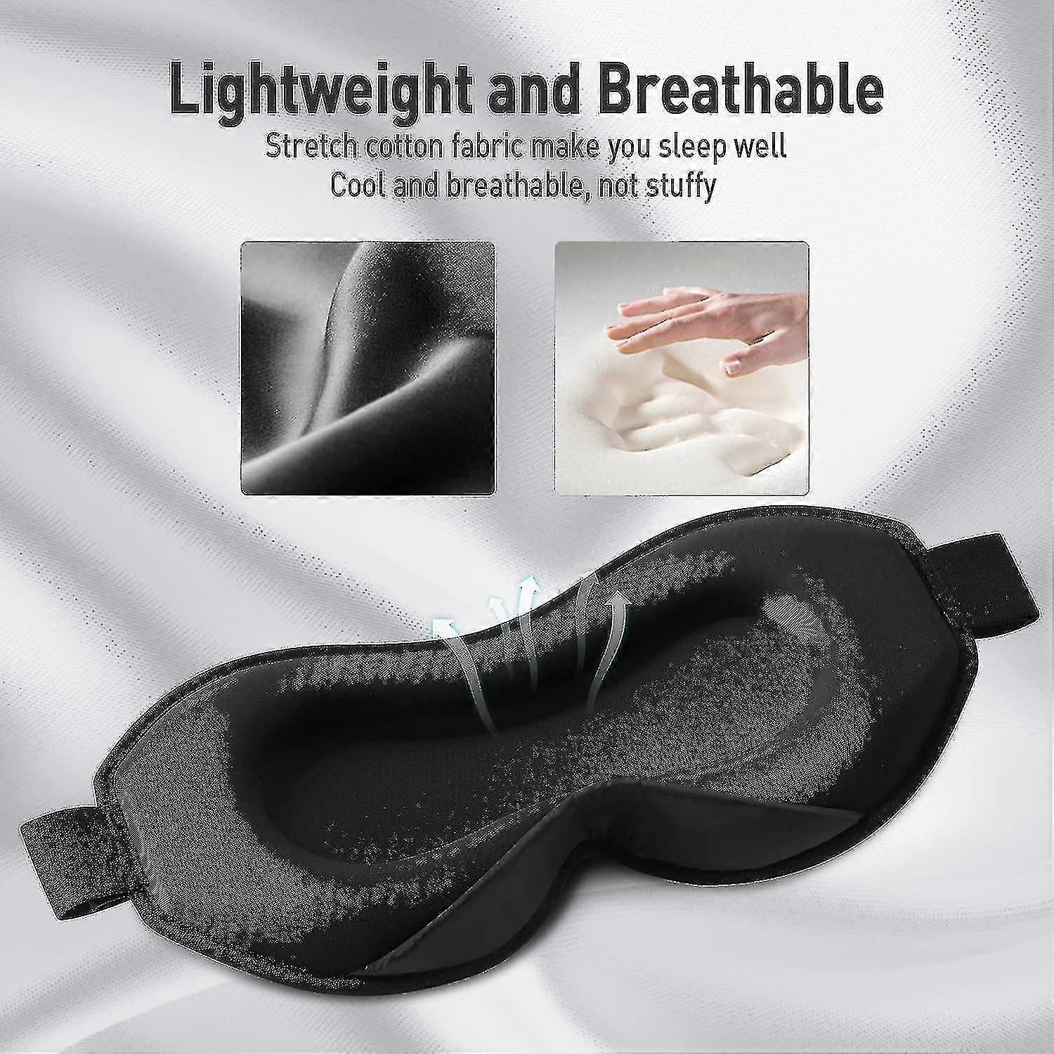 2023 Upgraded Sleep Mask, Perfect Sleeping Mask For Side Sleepers, 3d Ultra Soft Skin-friendly Eye