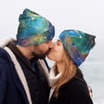 thumbnail image 5 of Picia Colorful Winged Dolphin Pattern Knitted Beanie Hat for Men and Women , Unisex Winter Warm Stretchy Knit Cap Thick Fisherman Beanies Cuffed Plain Skull Caps, 5 of 6