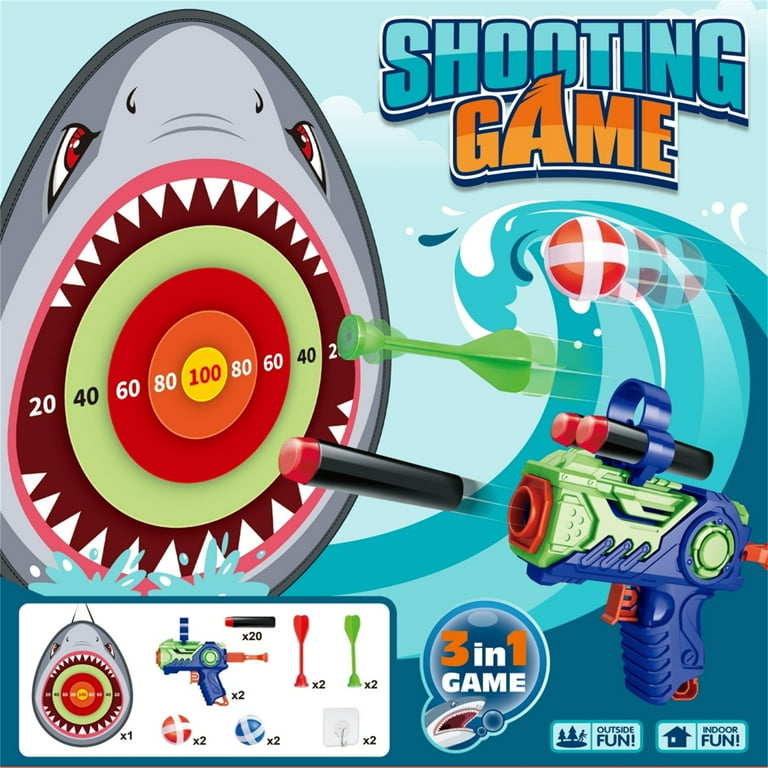 EMLLAR Shark Target Toy Kids Target and Throwing Game Toy Suitable for 4 5 Years Old