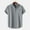 Gray, variant on ALLLIST Shirts for Men Short Sleeve with Pockets Collared Button Down Shirts Casual Solid Black Mens Clothes