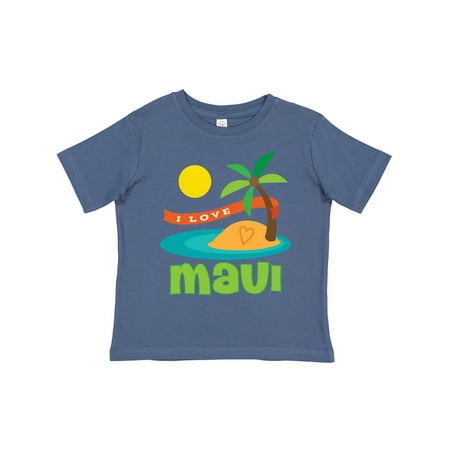 

Inktastic I Love Maui Gift Toddler Boy or Toddler Girl T-Shirt